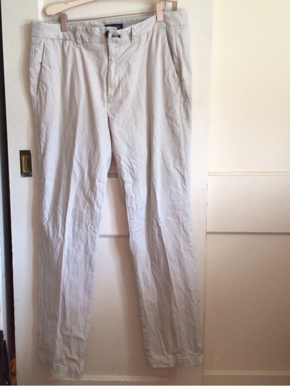Nautica Men's Light Beige Chino Pants